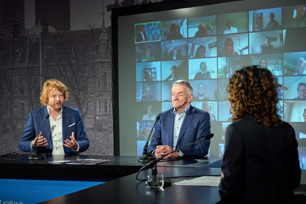 Ondernemer Ben Woldring en oud EU-parlementariër Wim van de Camp